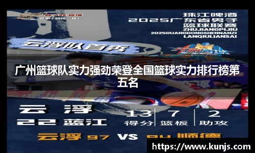 广州篮球队实力强劲荣登全国篮球实力排行榜第五名